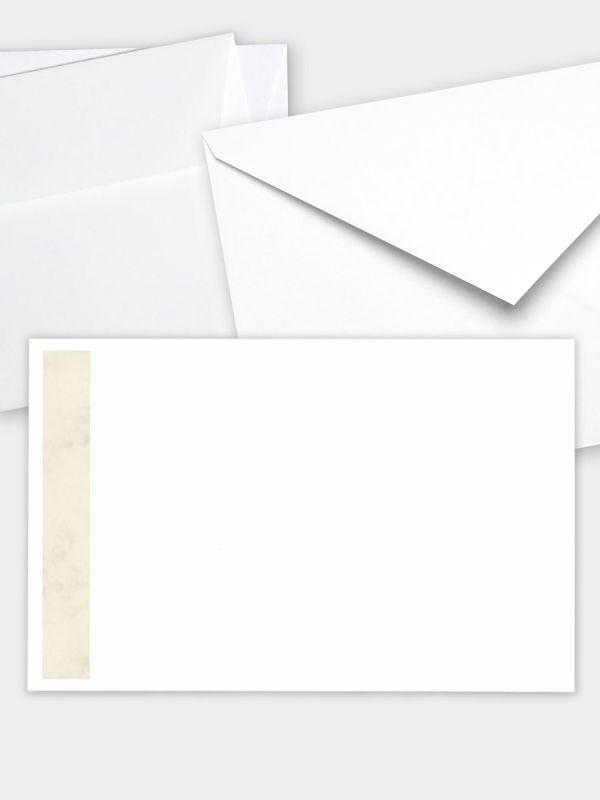 Umschlag im klassischen Format (191 x 120 mm) | Auswahl: Papiersorte, gerade Klappe/Haftklebung oder Spitzklappe/Nassklebung | Adresseindruck und Lettershop möglich | Motiv Marmor | TUK_065