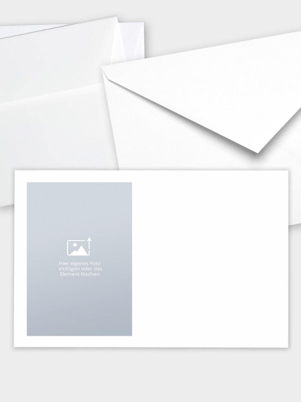 Umschlag im klassischen Format (191 x 120 mm) | Auswahl: Papiersorte, gerade Klappe/Haftklebung oder Spitzklappe/Nassklebung | Eigenes Motiv möglich |  TUK_999_ATD